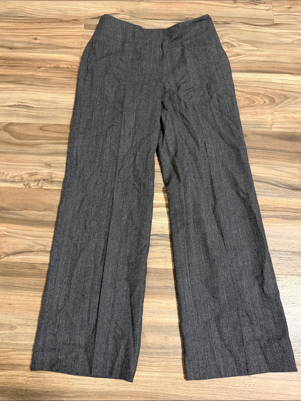 Vtg. Talbots Trousers Women Sz 2P Wool Blend Pinstripe Herringbone Lined Office
